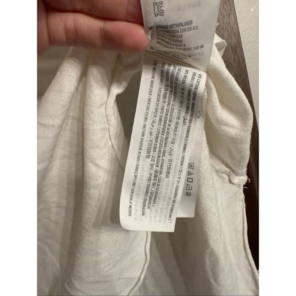 Hollister cotton white t-shirt high low hem size Small - Picture 4 of 5